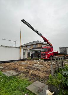 Demontage en montage woonunits